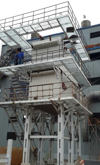 第二節礦熱爐余熱鍋爐準備就位