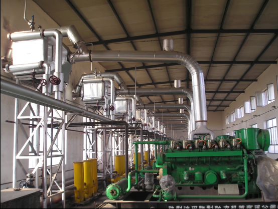 凱能發電機組余熱鍋爐安裝現場