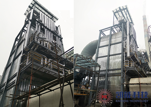 陜西東嶺15t/h焦化爐余熱鍋爐項目安裝完畢